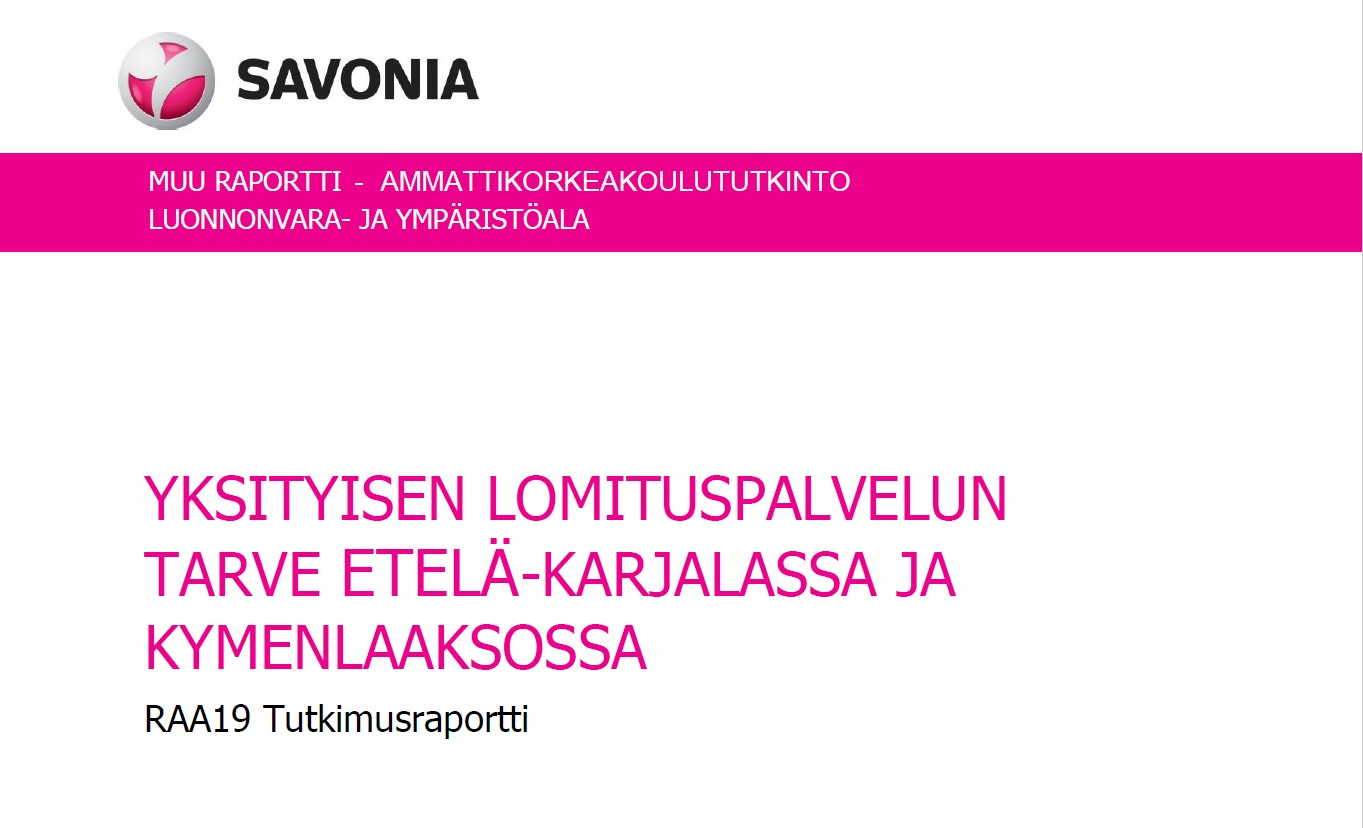 Lomituskyselyn Tulokset - MTK-Kaakkois-Suomi - MTK